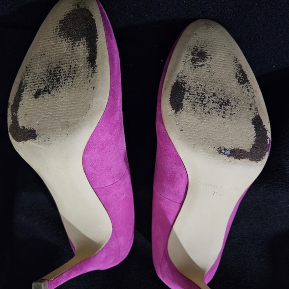 Marc Fischer Suede Fuchsia Pumps-Size 10 - Picture 7 of 7